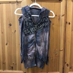 Salvage, Cold Shoulder Knit Jacket